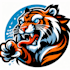 do unique tiger mascot logo design