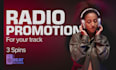 do radio promotion of your track