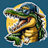 do unique awesome alligator mascot logo design