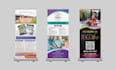 design professional roll up, retractable, pull up banner