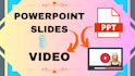 sync and convert powerpoint slides to video with music, voice