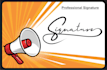 design scripted, handwritten or signature logo