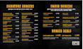 design restaurant animated menu screens