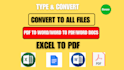 convert PDF to word or word to PDF