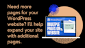add content, new pages, and update your wordpress website