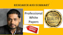 research and craft whitepaper for your projects