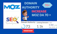 increase domain authority moz da 30 to 70 plus