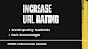 increase URL rating of your website