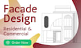 design facade and elevation in architecture projects