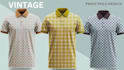 create print pattern golf polo t shirt design and mockup