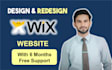 design and create wix website and redesign wix website