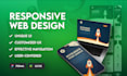 design the UI UX of a responsive website