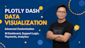 built customized plotly dashboard, data visualization, analytics, bi
