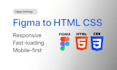 convert figma design to responsive HTML