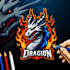 design dragon head mascot logo for your company