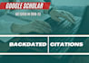 provide you backdated google scholar citations