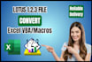 convert lotus 123 macro to excel macro