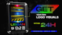 create urban dj logo visuals for gigs