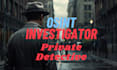 be your private investigator on any target, background check and osint expert