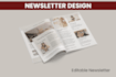 design an editable newsletter and email template on canva