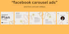 design creative facebook carousel ads