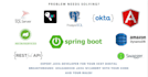 do custom spring boot, nodejs apis, okta, all AWS service integrations