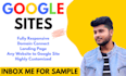 design a modern, responsive website using google sites