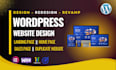 rebuild elementor wordpress website, revamp website, and homepage development