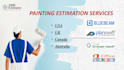 do detail painting, wallcovering material takeoff, cost estimation