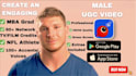 create a male ugc video