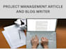 write you SEO project management articles and blog posts
