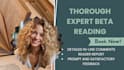 intensively beta read your fiction novel, any genre
