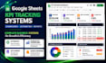 create automated google sheets KPI tracking systems and dashboards