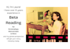 beta read your screenplay or manuscript