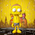 create a yellow cartoon character