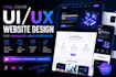 create UI UX website design for enhanced user experience
