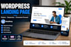 create a professional wordpress website or landing page