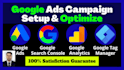 setup, optimize and manage your google ads PPC campaigns