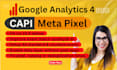 fix or setup shopify meta pixel capi, web event conversion tracking, tag manager