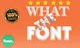 identify and find font from an image in 10mins