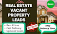 provide motivated vacant property real estate leads