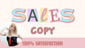 write your sales copy