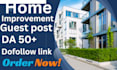 do home improvement guest post with do follow backlinks