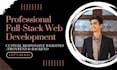 do custom website development html css js, mern stack, full stack web dev