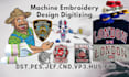 design modern embroidery digitizing logo for you