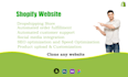 create your shopify website, online store, shopify store