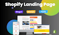 design shopify landing page with gem pages,page fly, shogun