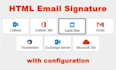 make clickable HTML email digital signature