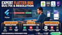 do bug fix, build error, crashes, flutter, android, ios