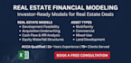 build real estate excel financial model with irr, waterfall and sensitivity